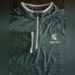 Michigan State Spartans 1/4 Zip Colosseum Mens Size XLarge Lightweight Pullover